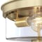 Westinghouse Fixture Ceiling LED Flush-Mount 60W 2-Light Lebanon 12In Chmpgn Brass Clear Glass 6128600 - alternate 7